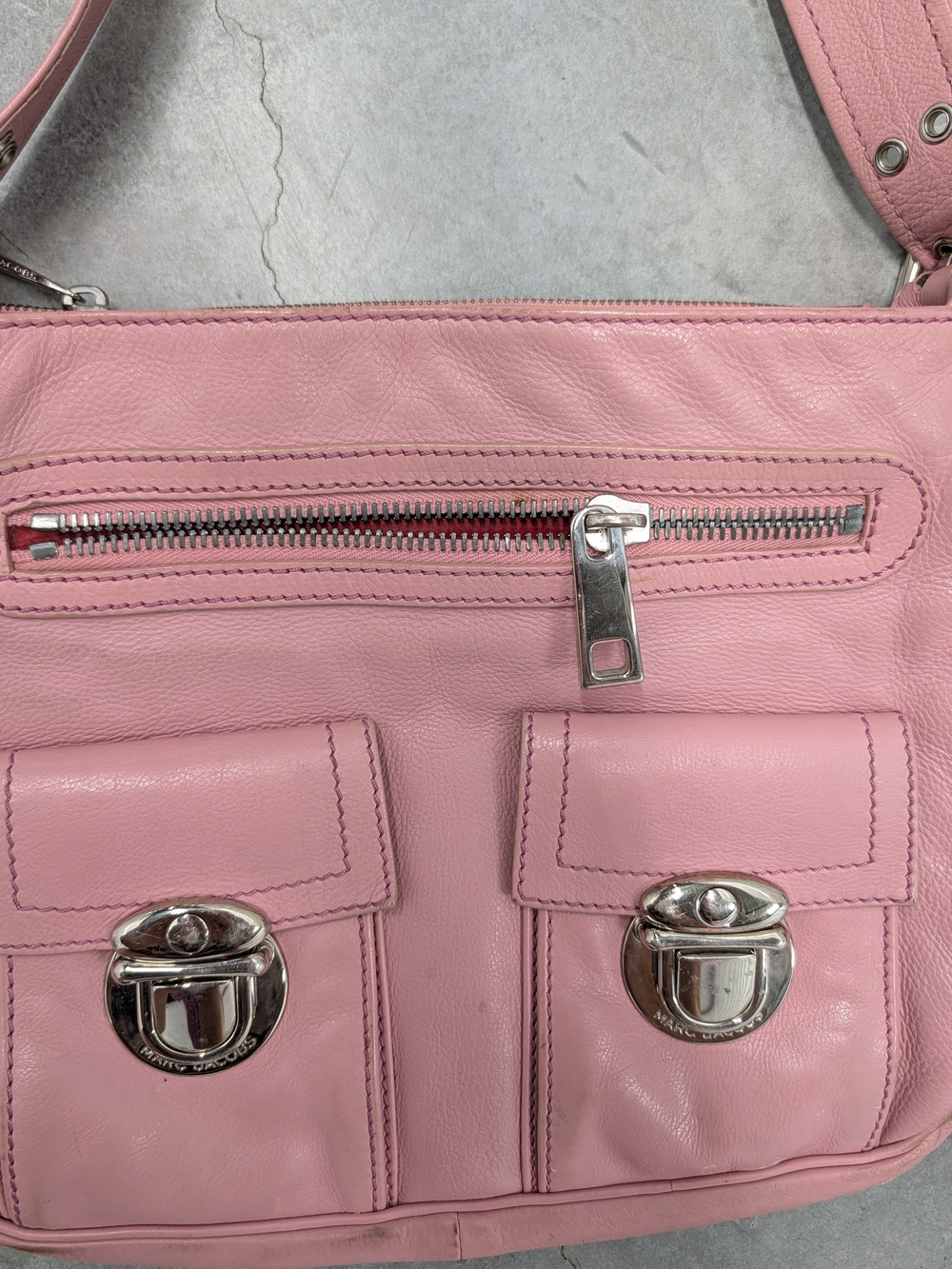 Marc Jacobs Pink Leather Shoulder Bag - Picture 14 of 16